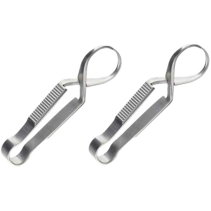 Forgesy Stainless Steel Towel Clip Forcep, SUNX22 (Pack of 2)