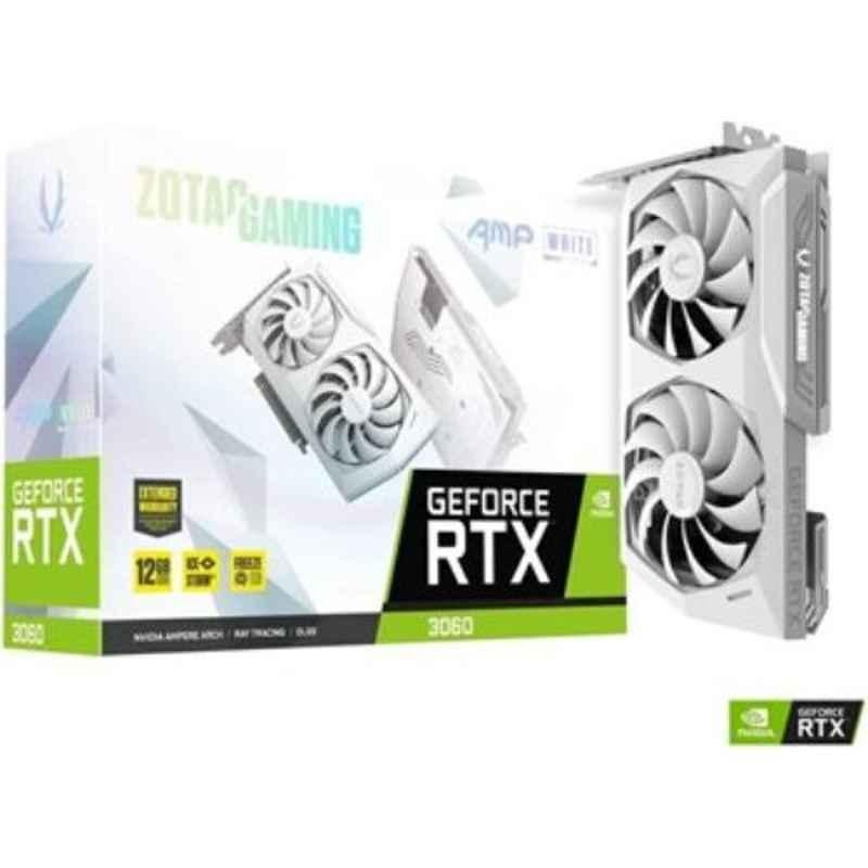 Zotac Gaming GeForce RTX 3060 AMP White Edition 12GB GDDR6 Graphics Card, ZOTAC3060 WHITE