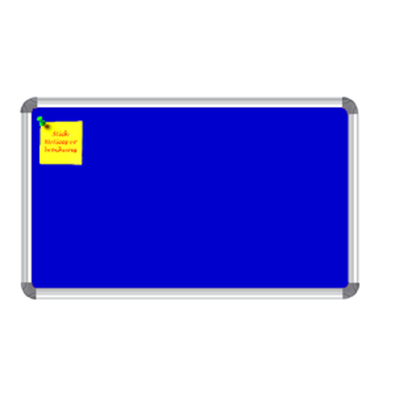 Nechams Notice Board Deluxe Combo Color Blue NBBLU152UF