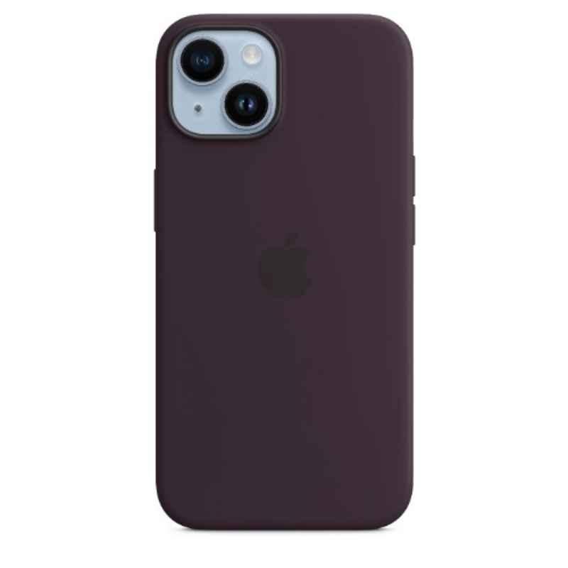 Apple iPhone 14 Silicone Elderberry Back Case with MagSafe, MPT03ZE/A