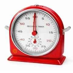60sec Plastic Analogue Stop Clock with Loud Bell Alarm