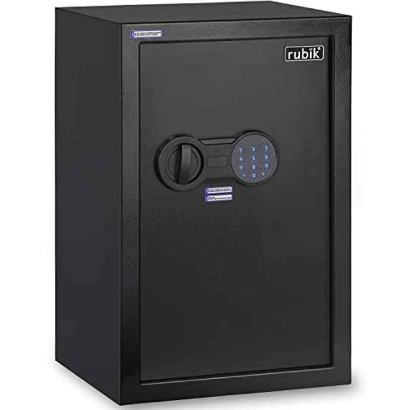 Rubik 50x35x31cm Black Safe Box Large Capacity With Digital Lock and Override Key, RB-50K6