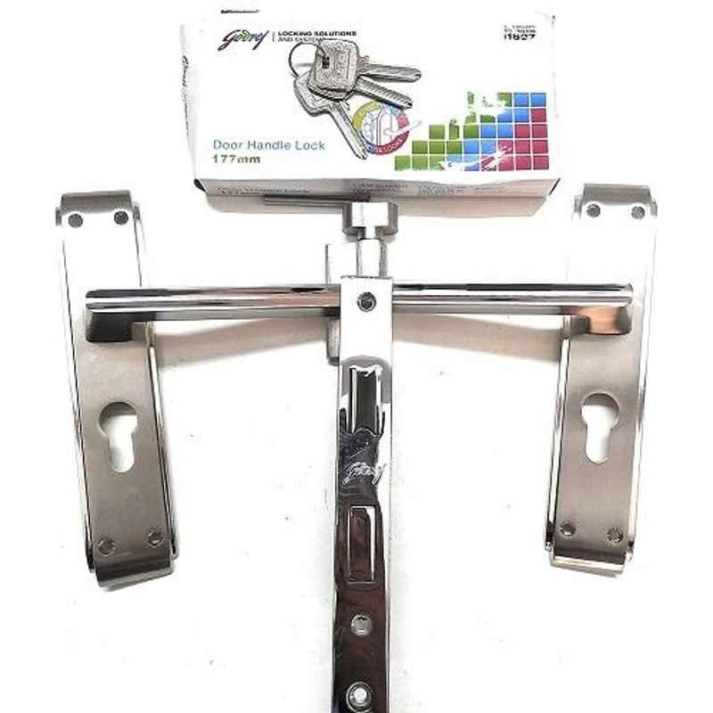 Godrej Neh-07 200mm Door Handle Lock with 3 Keys, BTC-22