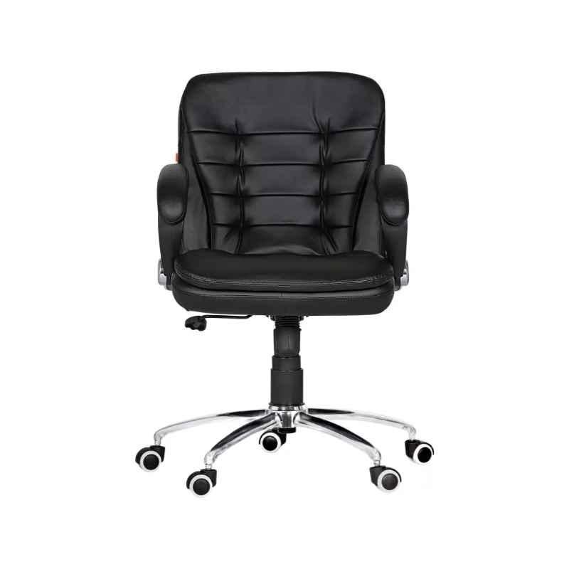 Advanto Milford Black Medium Back Revolving Office Executive Chair