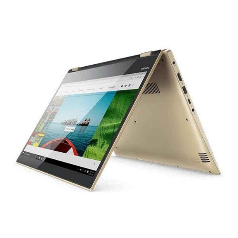 Lenovo Yoga 520 2-in-1 Gold Laptop with 7th Gen Intel Core i5/4GB/1TB HDD/Win 10 & 14 inch Display, 80X8002-PAX