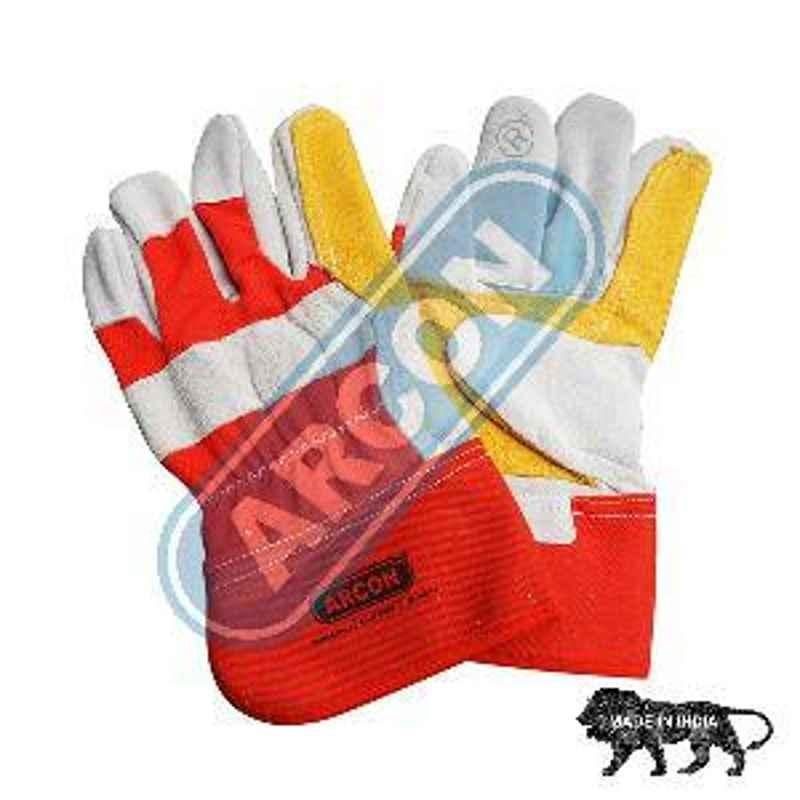 Arcon Leather Canadian Gloves Double Palm for material handling