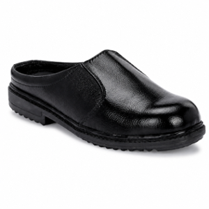 ArmaDuro Leather Steel Toe Black Safety Shoes, ADR_1031_BLACK, Size: 6
