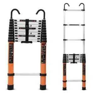 Plantex 150kg 12.5ft 13 Steps Aluminium Orange Telescopic Ladder