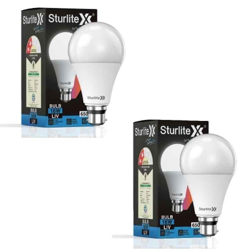 Sturlite LIV 16W B22D Cool White LED Bulb (Pack of 2)