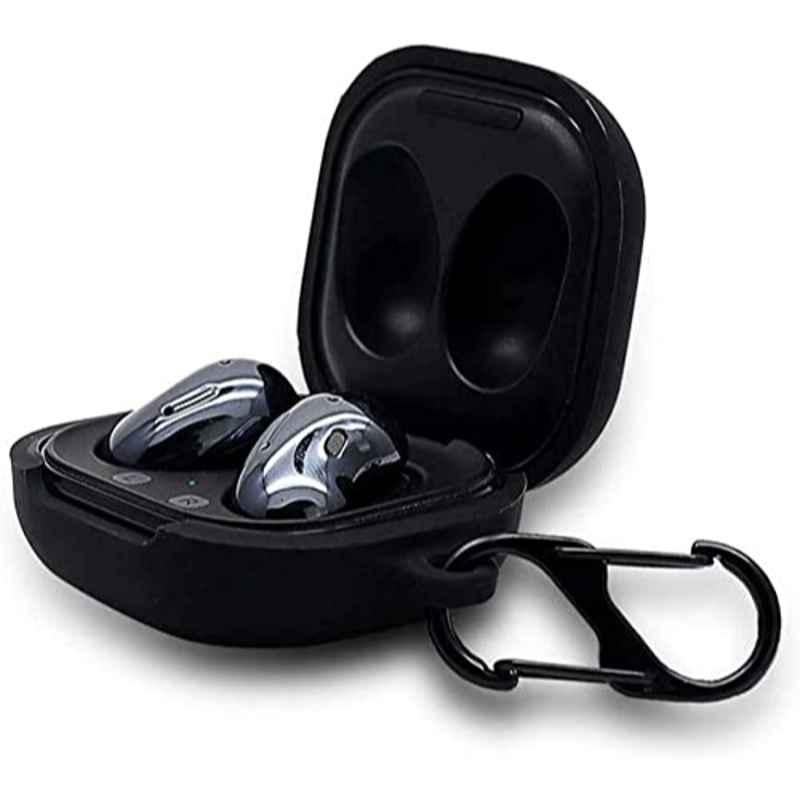 Rubik Silicone Black Buds Pro Case for Samsung Galaxy