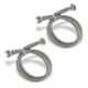 Ruhe 2 Pcs 24 inch 304 Stainless Steel Connection Pipe Set, 17-0902