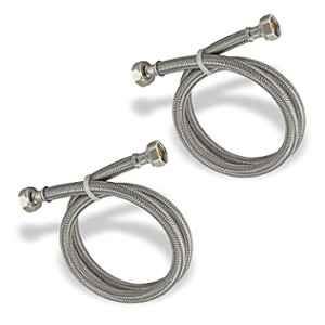 Ruhe 2 Pcs 24 inch 304 Stainless Steel Connection Pipe Set, 17-0902