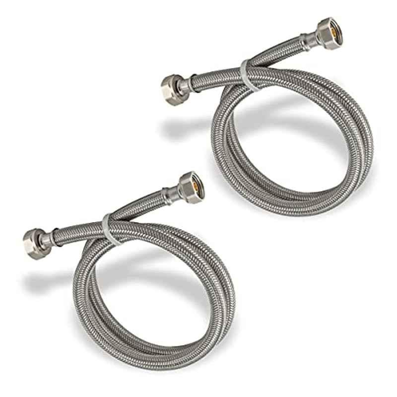 Ruhe 2 Pcs 24 inch 304 Stainless Steel Connection Pipe Set, 17-0902
