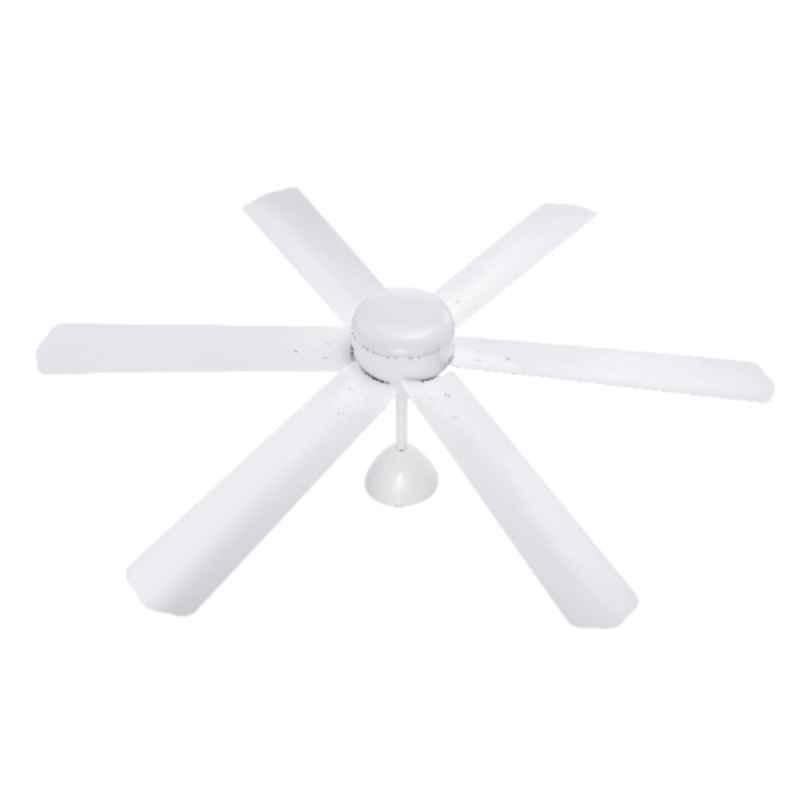 Airelec Gloria Brassica 32W 310rpm 5 Star Pearl White 6 Blade BLDC Ceiling Fan with Remote & 2 Years Warranty, AIRCFB1-01, Sweep: 1200 mm