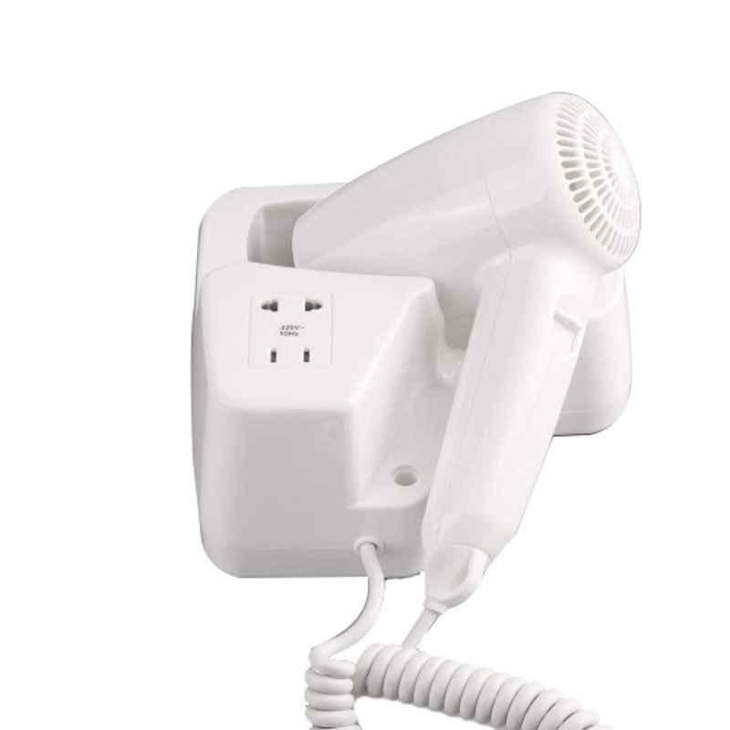 Rigwell Lifetime Professional ABS White Wall Mounted Hair Dryer