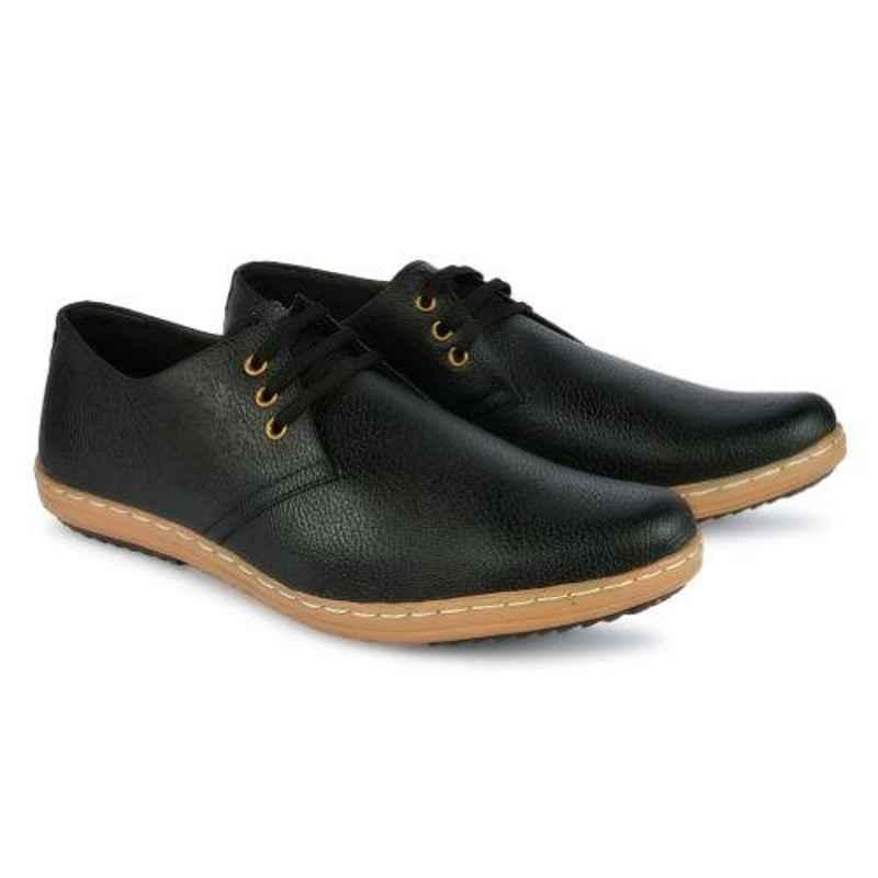 Mr Chief 974 Zara Black Smart Casual shoes for Men, Size: 9