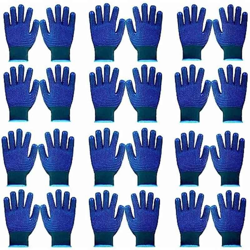 SSWW 50g Blue on Blue Dotted Hand  Gloves, SSWW22327