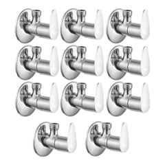 Fastgear Fusion Stainless Steel Silver Chrome Finish Angle Valve, FG065 (Pack of 11)