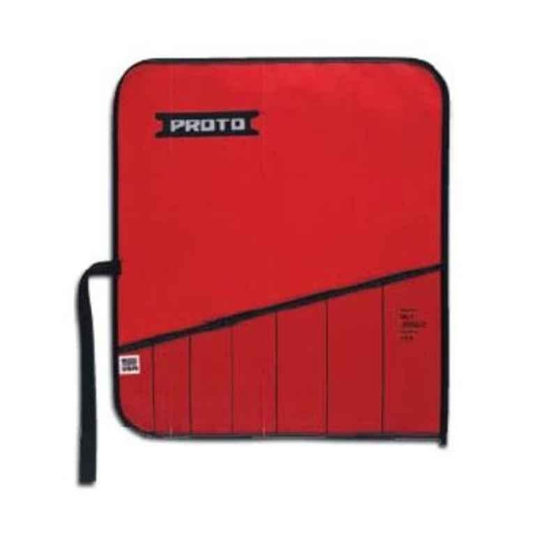 Proto 7 Pockets Red Canvas Tool Pouch, J25TR24C