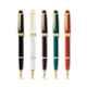 Cross Bailey Black Ink White Resin & Gold Tone Finish Fountain Pen with 1 Pc Black Pen Ink Cartridge Set, AT0746-10MF