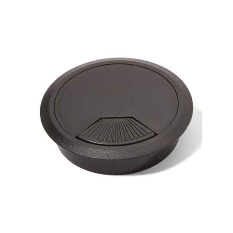9x9x2cm Black Cable Hole Cover for Table
