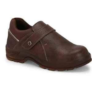 Frosino Synthetic Leather Steel Toe Safety Shoe for Men, F-11-BRN, Size: 9