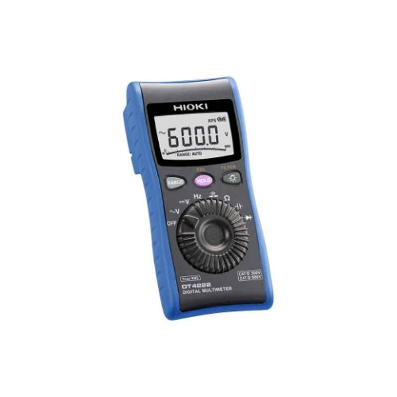 Hioki 6.000 to 600.0V Digital MultiMeter, DT4222