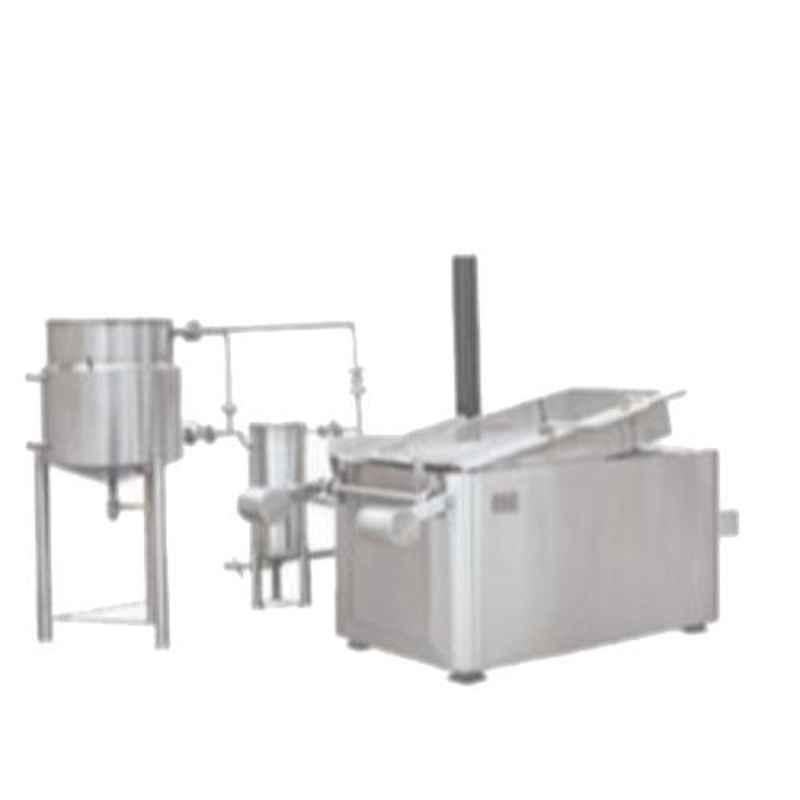 Shree Chamunda 20x37x24 inch Electric & Gas Double Deep Frier with Stand
