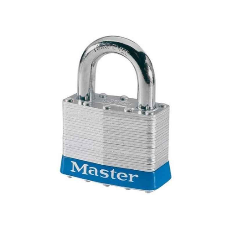 Master Lock 51mm Silver Wide Laminated Steel Pin Tumbler Padlock, ACE289575