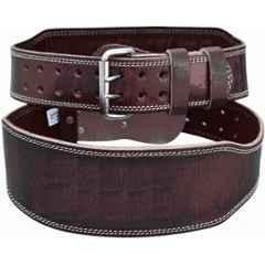 QUIT-X Black Heavy Duty Single Prong Powerlifting Belt with Back & Lumbar Support, Size: Free