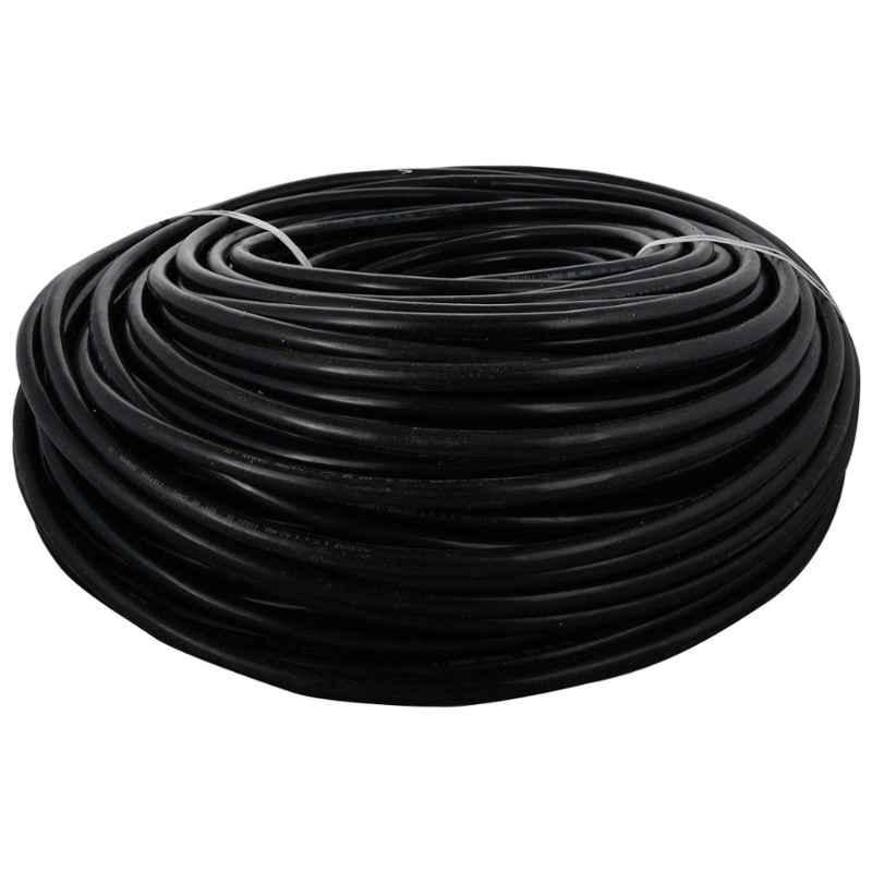 Polycab 0.75 Sqmm 19 Core FRLS Black Copper Sheathed Flexible Cable, Length: 100 m