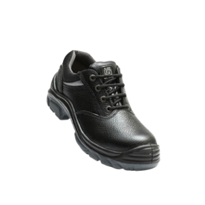 Hillson Nucleus Leather Low Ankle Steel Toe Black Work Safety Shoes, Size: 8