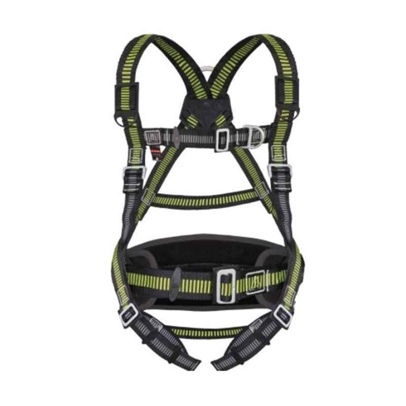 Deltaplus HAA24 Polyester Black & Yellow Harness, Size: Small