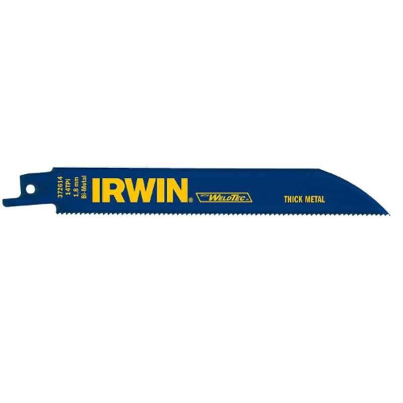 Irwin 614R 150mm Weldtec Metal Cutting Bi-Metal Reciprocating Saw Blade, 10504152