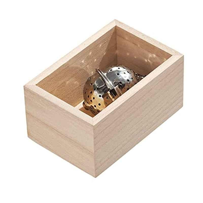 iDesign 5x3.3x2.5 inch  Wood Natural Drawer Organizer, 33000