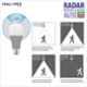 Halonix Prime Radar 10W B22 Cool Day White Motion Sensor LED Bulb, HLNX-RDR-10WB22CW