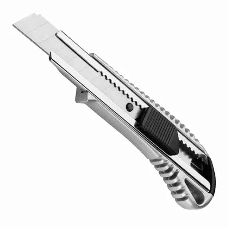 Tolsen Aluminium Snap-Off Blade Knife with Flat Push Button, 30002
