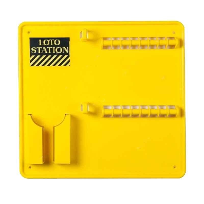 Loto-Lok 350x360mm Plastic Yellow Lockout Station, LS-16L-1P-Y