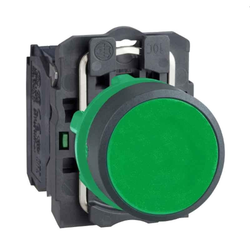 Schneider 22mm 1-NO Green Flush Push Button, XB5AA31