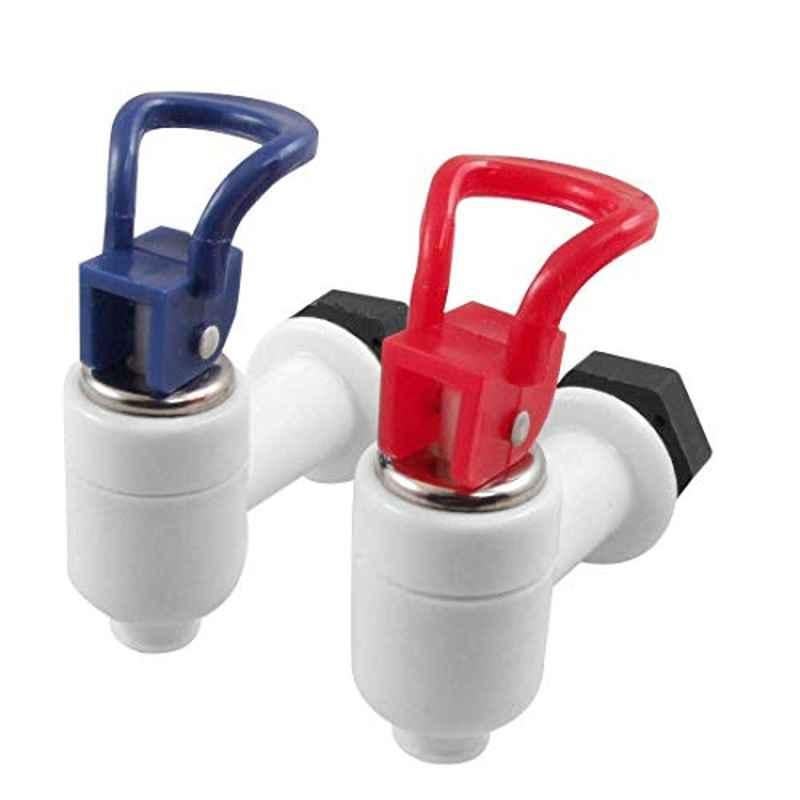 2 Pcs Plastic Universal Size Push Type Water Dispenser Faucet Tap Set
