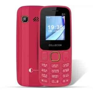 Cellecor D1 1.8 inch 1000mAh Red Dual Sim Feature Phone