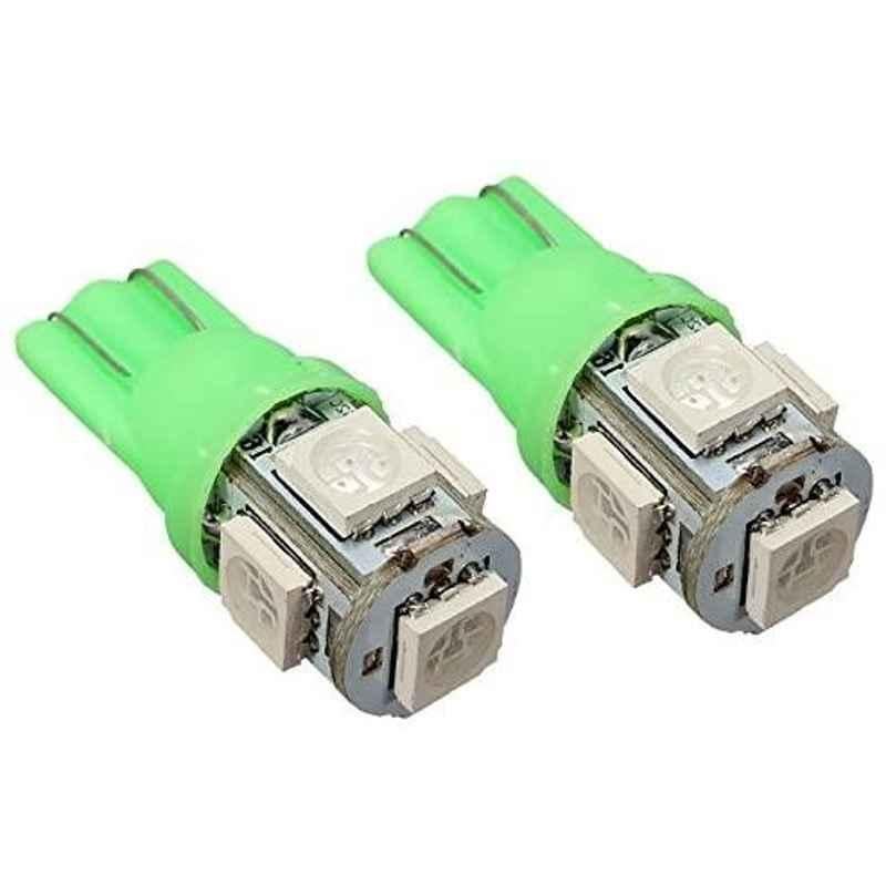 AOW 5 SMD (Green) LED Parking Bulb Pilot Light/License Plate car Lights for Maruti Suzuki Zen (PAIR/DC-12V)