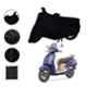 Riderscart Polyester Black Waterproof Two Wheeler Body Cover with Storage Bag for TVS Jupiter