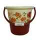 Joyo 3 Pcs 25L Plastic Brown Round Bucket, 1500ml Matching Mug & Small Bathroom Stool Set
