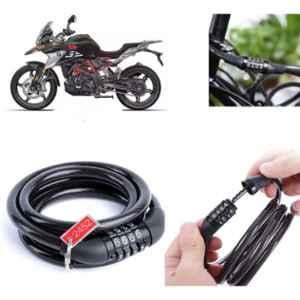 Auto Pearl PVC & Plastic Black Combination Cable Lock for G 310 GS, 525