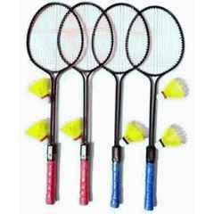 STYRKR 2 Pcs Multicolour Badminton Racket with 6 Pcs Shuttlecocks
