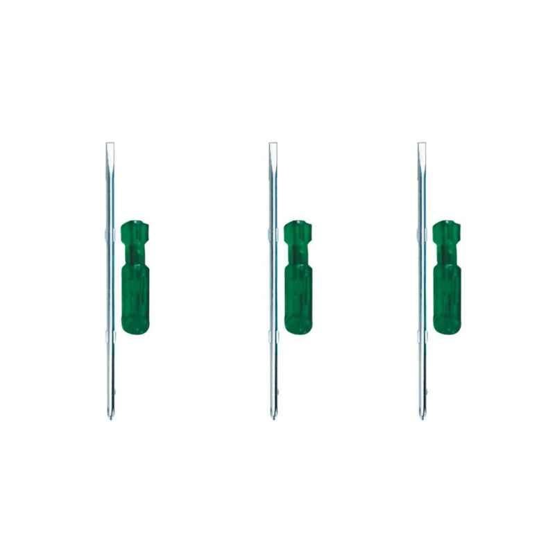 Venus 6x100mm Green Handle Two In One Screw Driver, V576