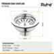 Ruhe Stainless Steel Kitchen Sink Coupling Drain Outlet & Connector with Chrome Finish, 17-0102