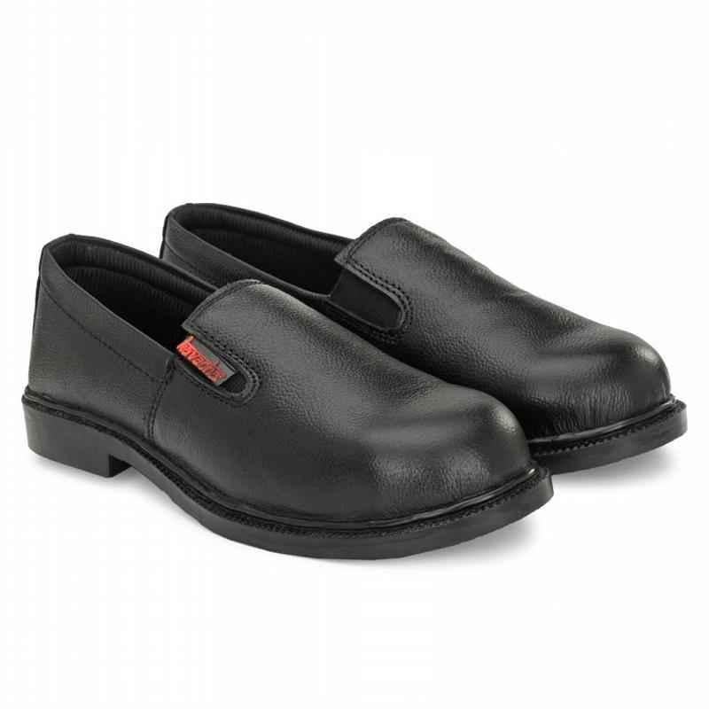 Kavacha S95 PVC Steel Toe Women Black Work Safety Shoes, Size: 7