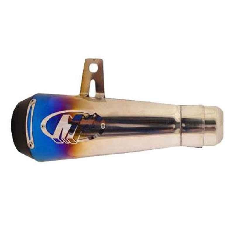 RA Accessories M4Multi Stainless Steel Bike Exhaust for TVS Victor